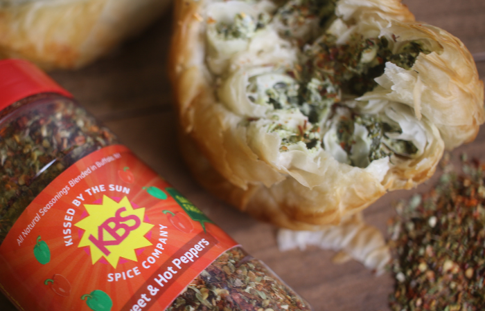 Sweet & Hot Spanakopita Rolls