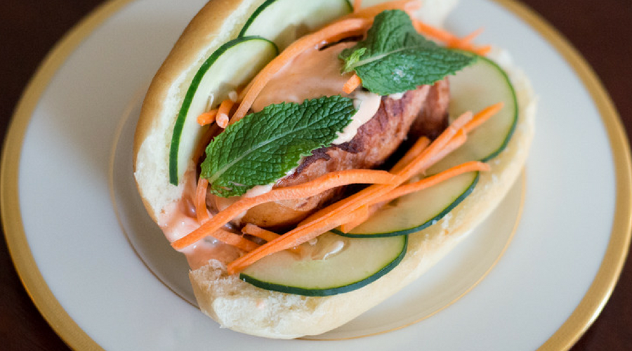 Banh Mi Hot Dog w/ Sriracha Mayo