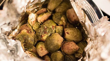 Garlic Grilled Brussel Sprouts | Kissed by the Sun